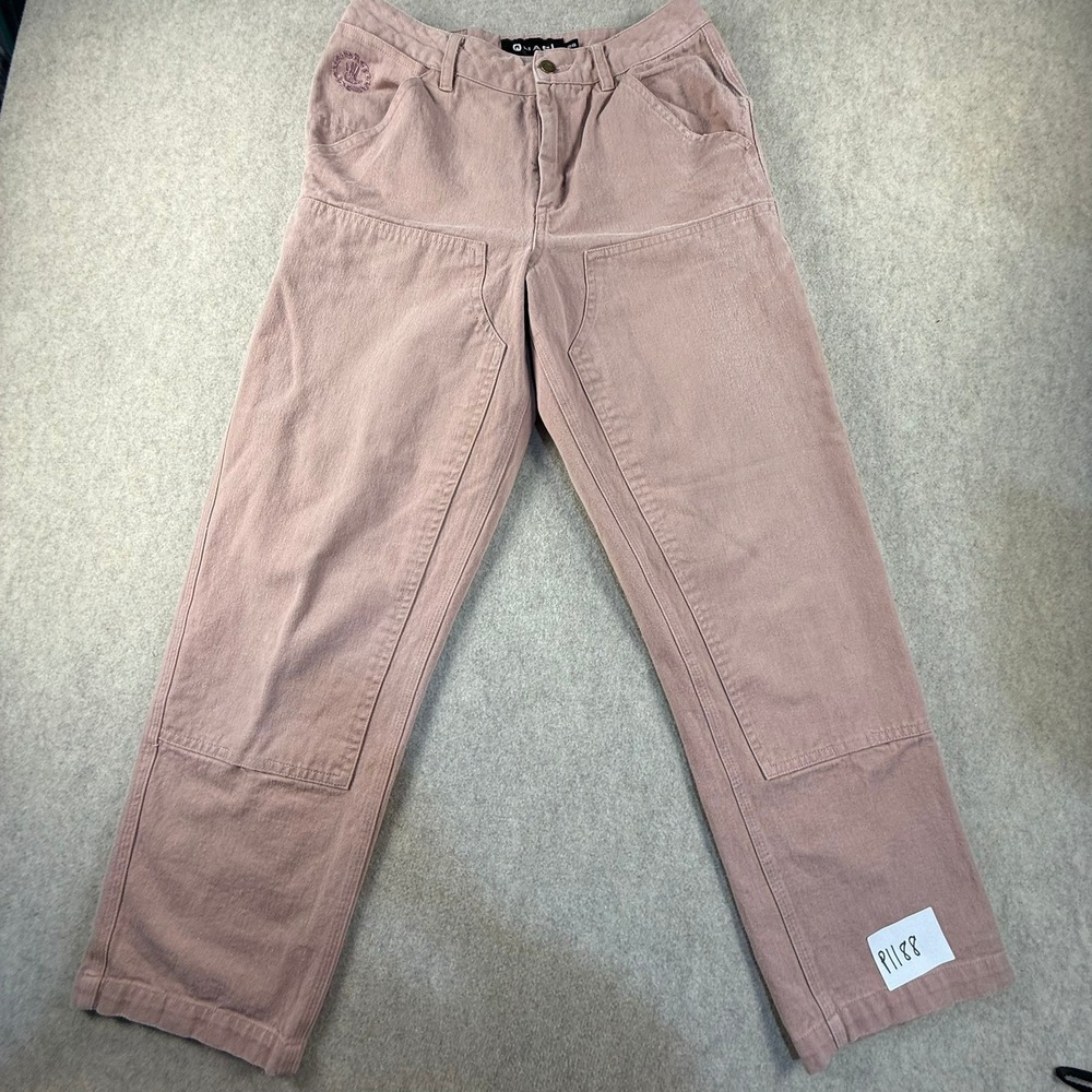 Quasi Skateboards Double Knee Work Pants Dusty Rose Pink Mens 28 Y2K